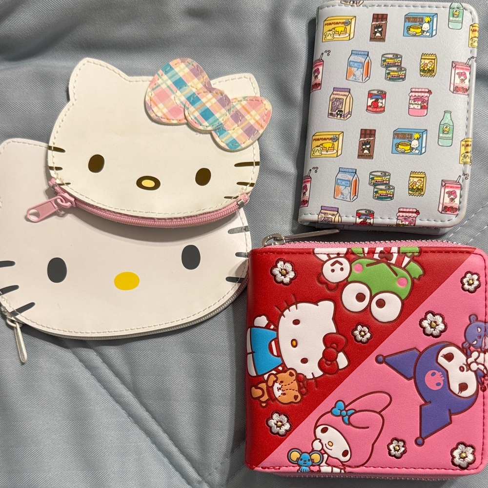 Hello Kitty and Friends Wallet and coin purse Set